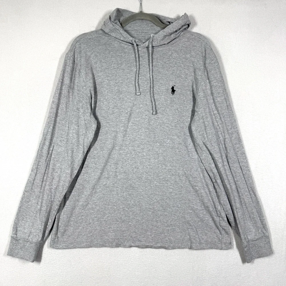 Polo Ralph Lauren Shirt Hoodie Mens Medium Long Sleeve Pullover Pony Logo Hooded